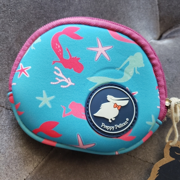 The Preppy Pelican Collection 4” Coin Purse Mermaids - Picture 2 of 7